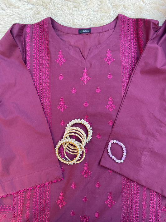 2 Piece - Premium Lawn Chikankari - Eid Collection + 🎁Free Matching Bracelet