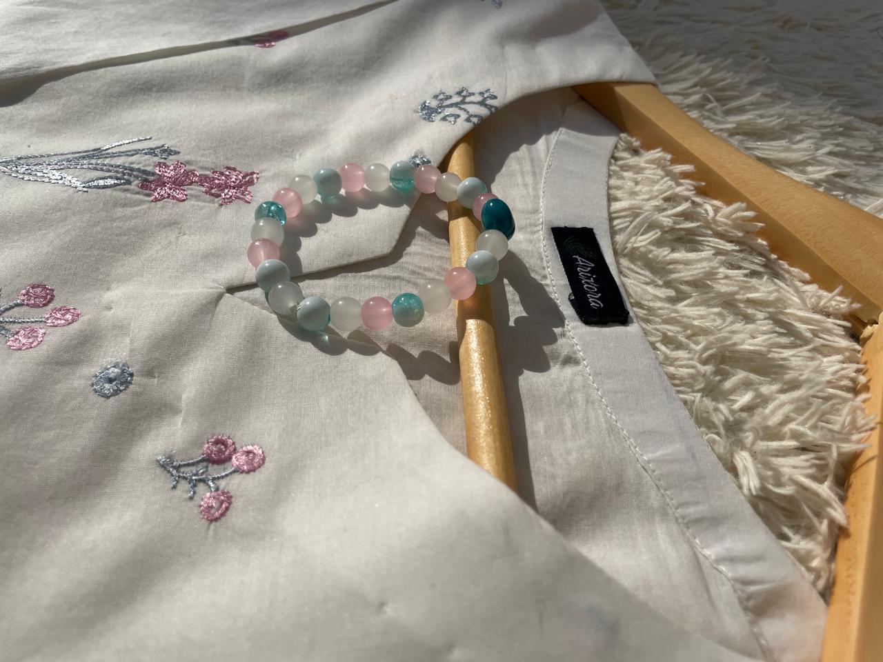 3 Piece - Premium Lawn Chikankari - Eid Collection + 🎁Free Matching Bracelet