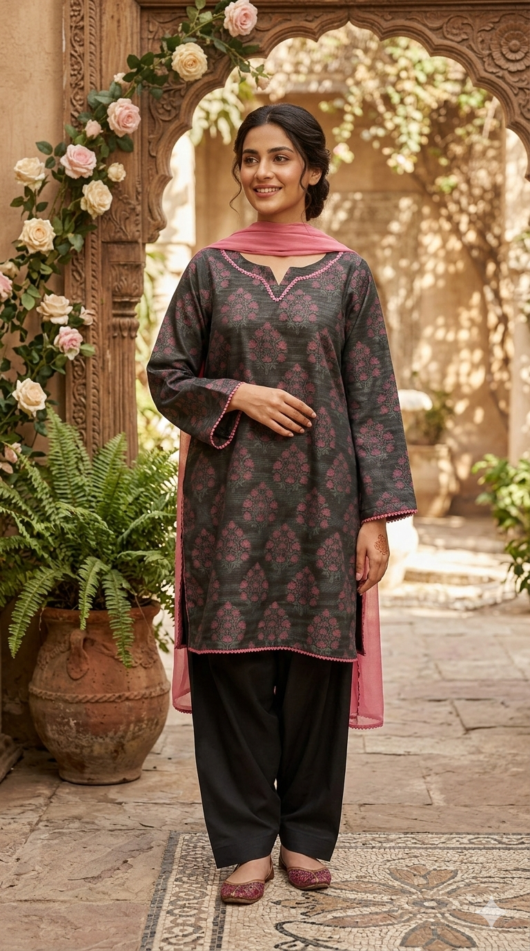 3 Piece - Premium Mesuri Jacquard - Eid Collection + 🎁Free Matching Bracelet